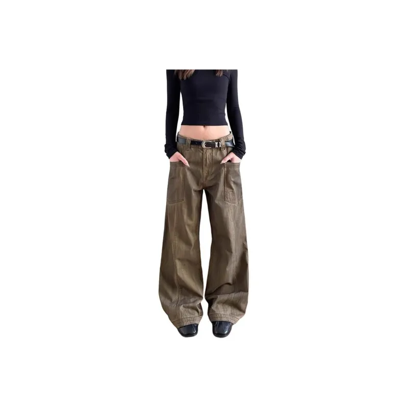 PVPVPV Casual Pants Unisex Dark Brown-0
