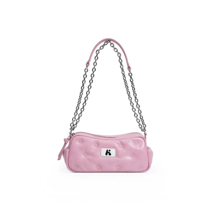 Karkki Top Grain Cow Leather Shoulder Bag Small Size Women's Multicolor-2