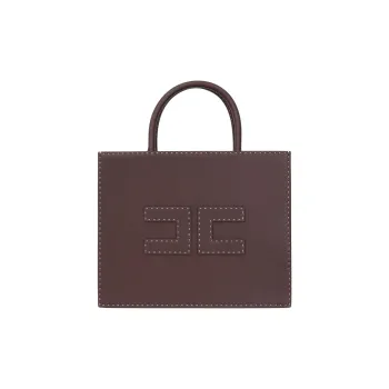 Elisabetta Franchi Polyester Tote Bag, Shopping Bag, Handbag Women's Brown