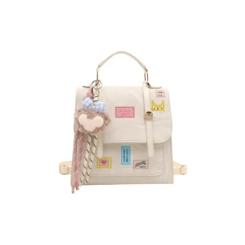 Juju Jimmy Synthetic Leather Backpack Regular Women's Ecru