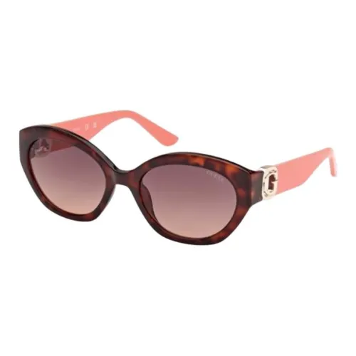 GUESS Injection Oval Sunglasses Women's Tortoiseshell