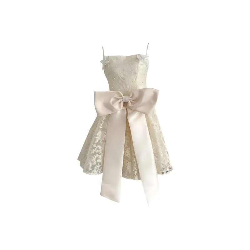 TENNE GIRL Slip Dresses Women's White-0