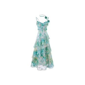 COVER TIME Slip Dresses Women's Green