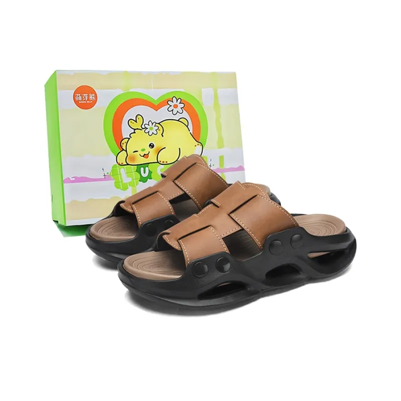Budding Bear Slip Resistant Odor Resistant Abrasion Resistant Slide Slippers Men's-0