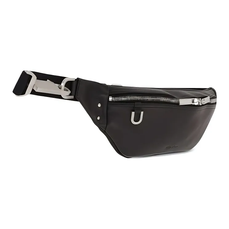 RICK OWENS Logo Embossed Zipped Belt Bag-1