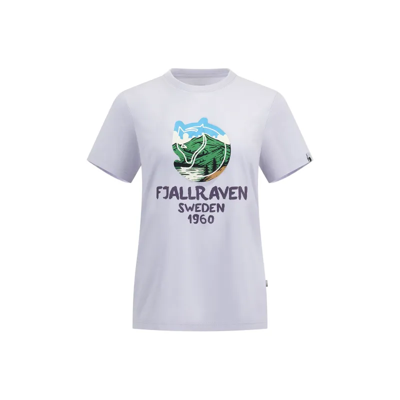 Fjallraven T Shirts Women's 467C Purple Milk-0