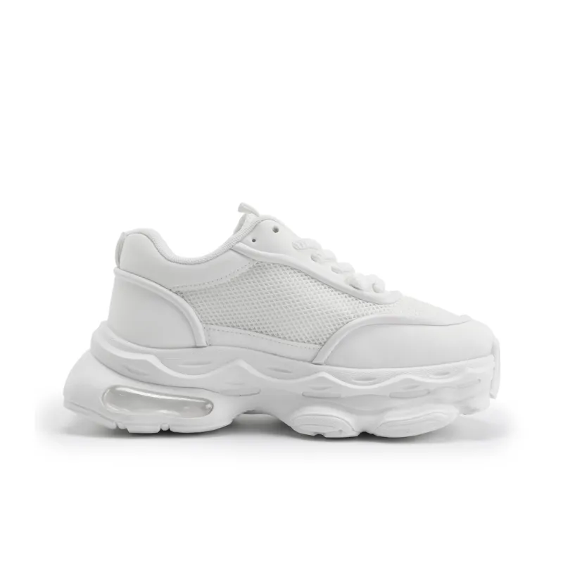 TOM TAILOR Pure White Jumping Trendy Shoes Mid Top Casual Shoes Men's White-1