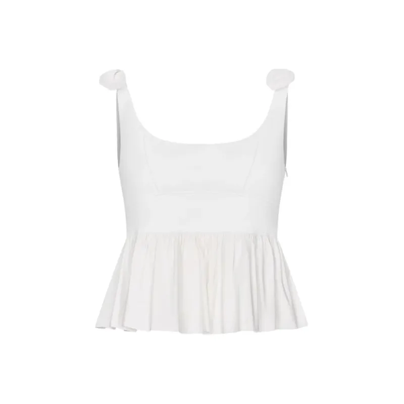 URBAN REVIVO Tank Tops Women's White-0