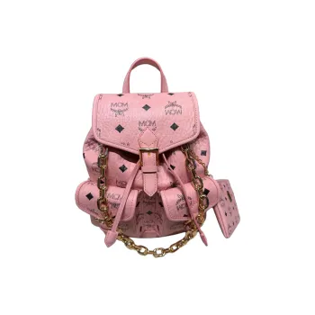 MCM ArenVisetos Artificial Leather Backpack Mini Women's Pink