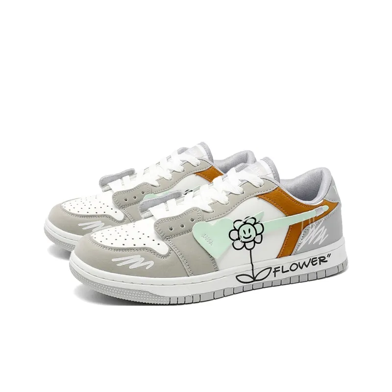 OUGLEMEN Slip Resistant And Abrasion Resistant Coverage Low Top Casual Shoes Unisex Box-8