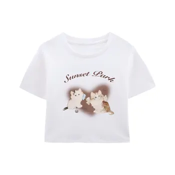 DOKZB T Shirts Women's White