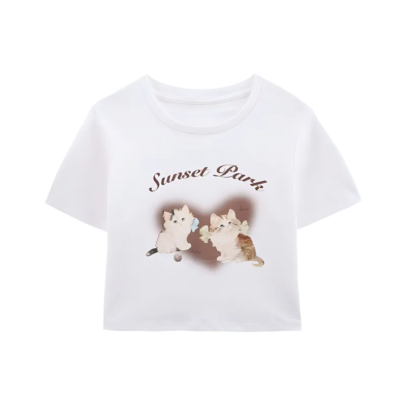 DOKZB T Shirts Women's White-0