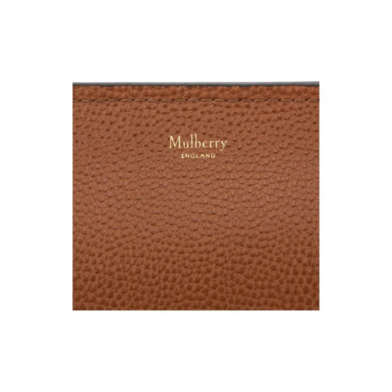Mulberry Cow Leather Shoulder Bag Trumpets Women's Brown-7