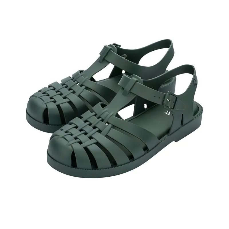 MELISSA Roman Sandals Women's Dark Green-2