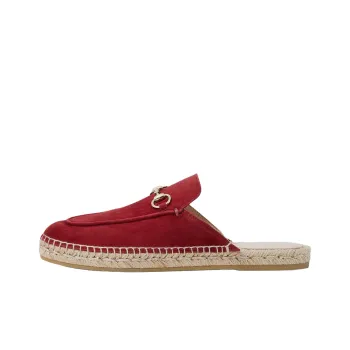 GUCCI Quick Dry Closed Toe Slippers Women's Red