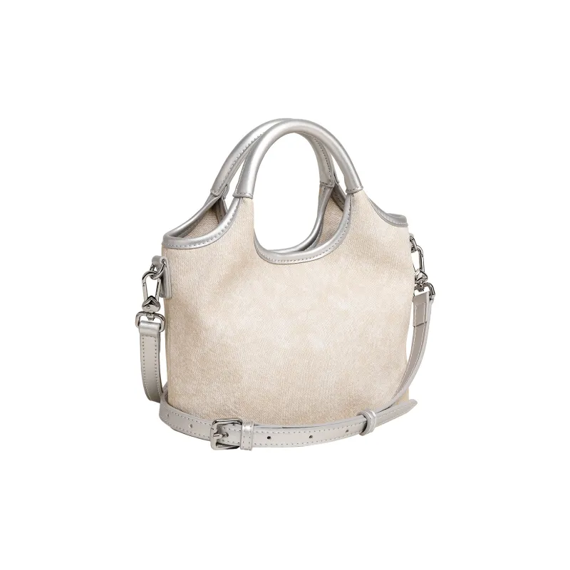 AILUXI Synthetic Leather Shoulder Bag, Crossbody Bag, Handbag Women's Moon White-3