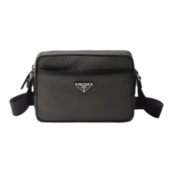 PRADA Recycled Nylon Shoulder Bag Men's Forest