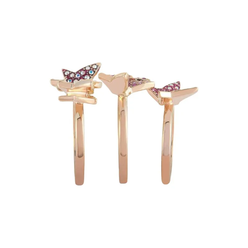 Swarovski Lilia Stackable Rings Set Of Three-3