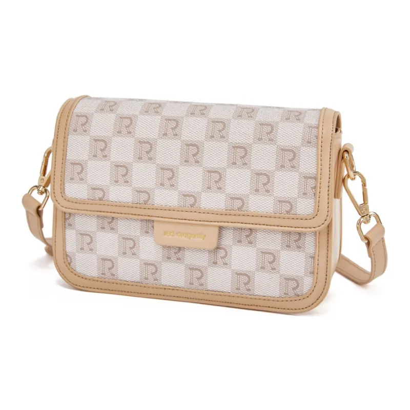 RED DRAGONFLY PVC Shoulder Bag Women's Milk Tea/Caramel-9