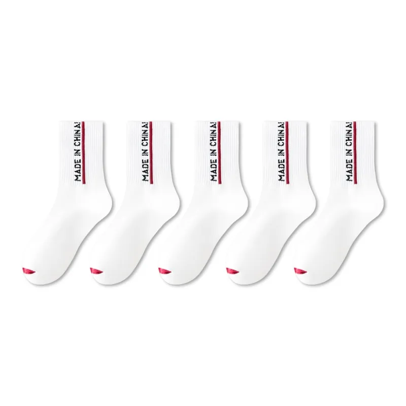 LUOLIAN Mid Calf Socks Men's 5 Pack-4