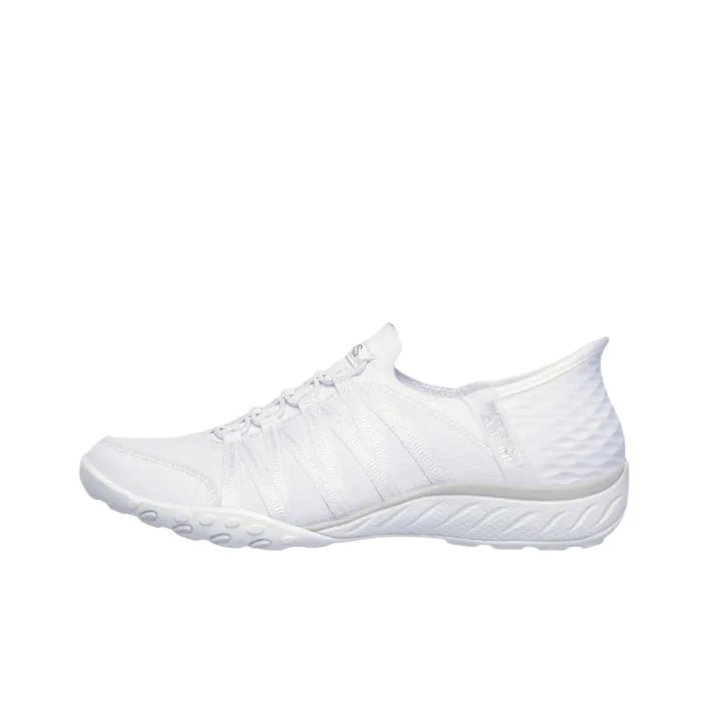 Skechers Breathe Easy Low Top Casual Shoes Women's White-0