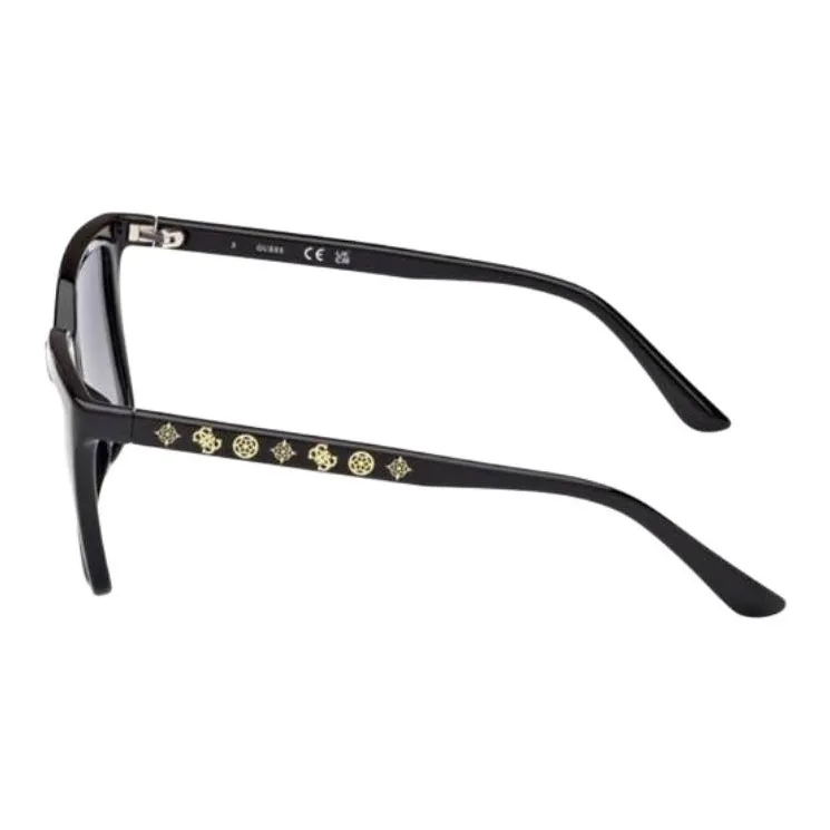 GUESS Injection Square Sunglasses Women's Black-2