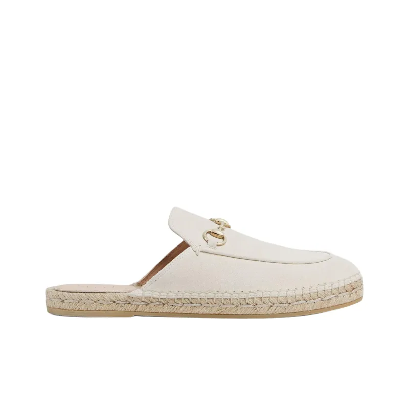 GUCCI Slip Resistant Closed Toe Slippers Women's Ivory White-1