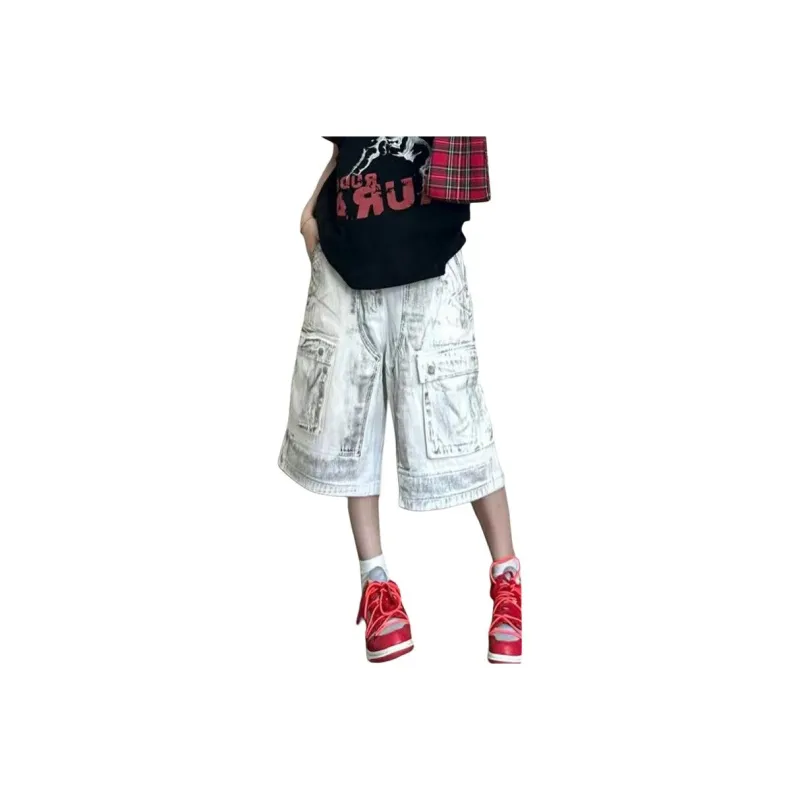 TELENT Cargo Shorts Unisex White-0