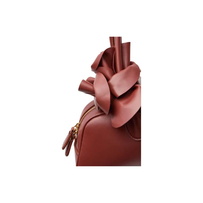 MAGDA BUTRYM Brigitte Calfskin Shoulder Bag Women's Amber Red-2