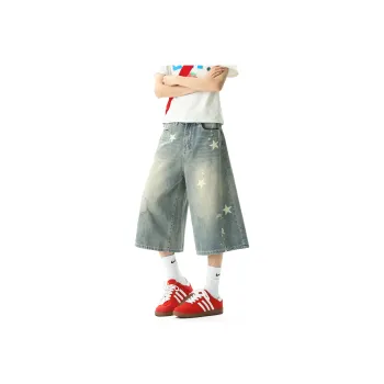 GROGNAK Denim Shorts Unisex Vintage Blue