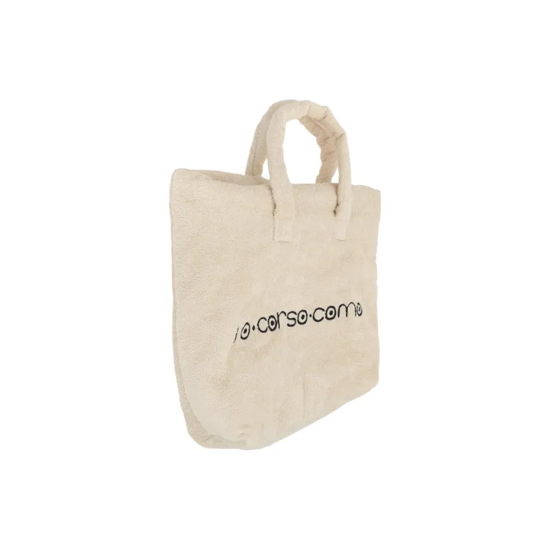 10 CORSO COMO Cotton Tote Bag, Shopping Bag, Handbag Women's Beige-1