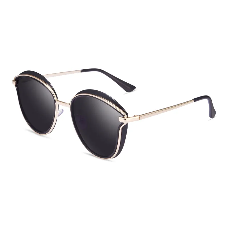 VEGOOS TR/Memory Plastic Metal Cat Eye Sunglasses Women's-0