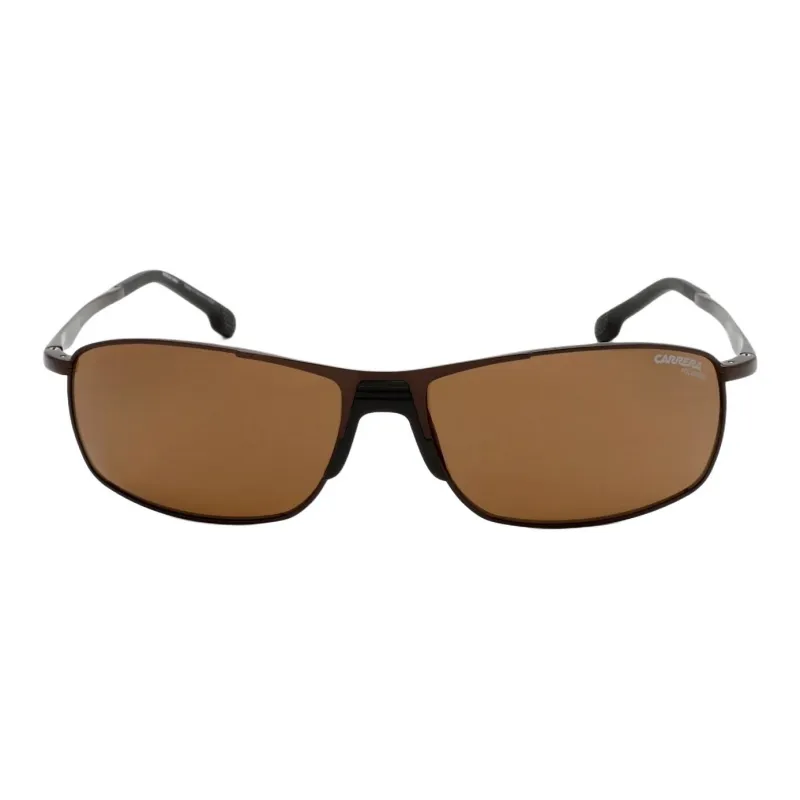 CARRERA Titanium Plastic Metal Stainless Steel Bronze Rectangular Sunglasses Unisex Black-1