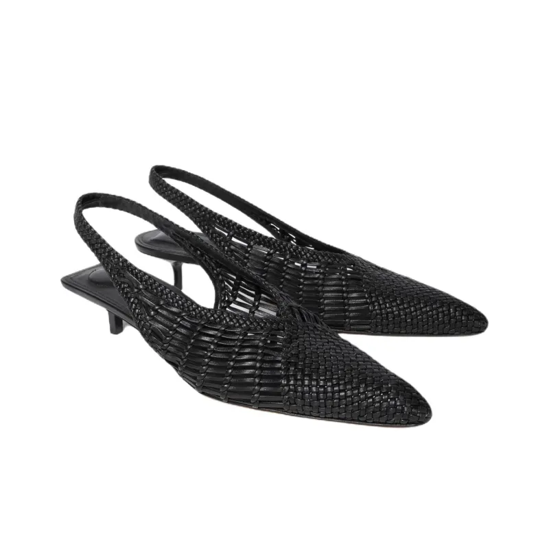 Jacquemus Cubisto Banane Slim Heel High Heels 3.5cm Women's Black-2