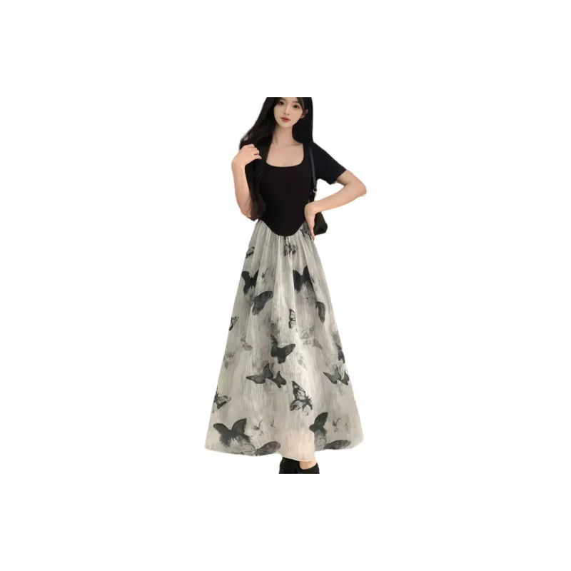 XIANSINIAO Short Sleeved Dress Women's-0