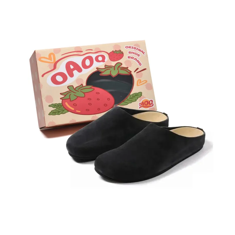 OAOQ Quiet Abrasion Resistant Slip Resistant Closed Toe Slippers Unisex-8