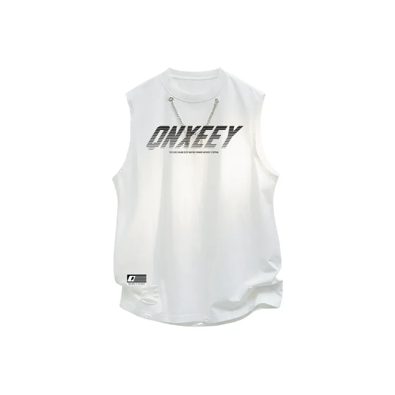 Qnxeey Tank Tops Unisex-0