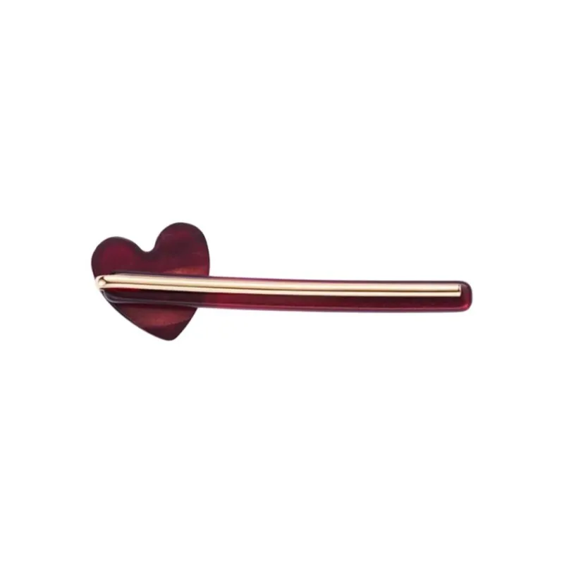 EVITA PERONI Acetate Plate Hair Clips Women's Gemstone Red-1