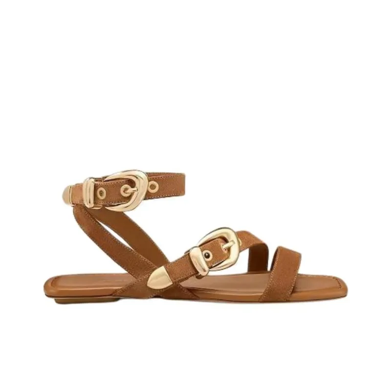 Stuart Weitzman/SW Maven One Strap Sandals Women's Brown-1