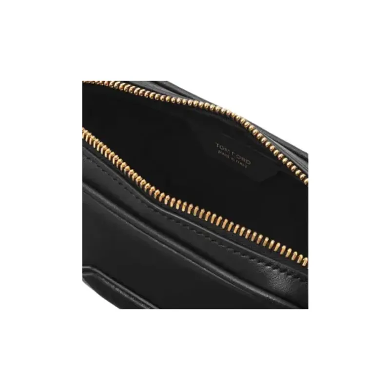 TOM FORD Small Leather Messenger Bag-3