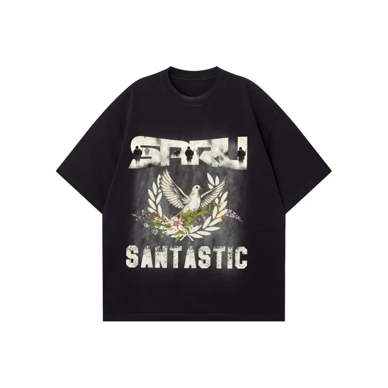 SANTASTIC T Shirts Unisex Black-0
