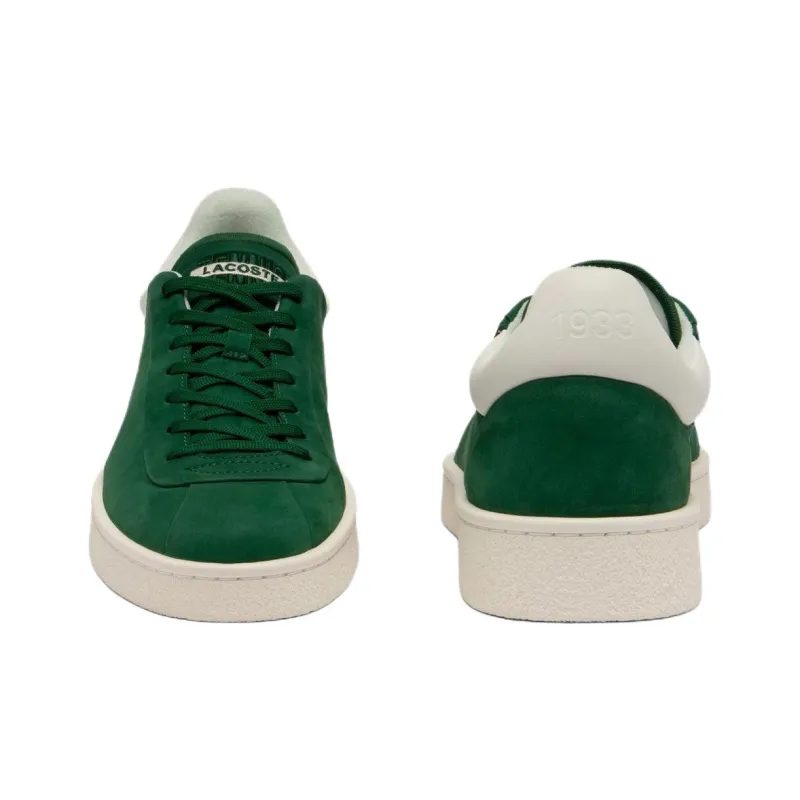 LACOSTE BASESHOT Anti Slip Wear Resistant Low Top Skateboard Shoes Women's Dark Green-3