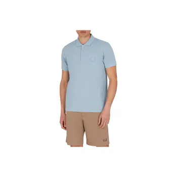 EMPORIO ARMANI SS25 Polo Shirt Men's Sky Blue