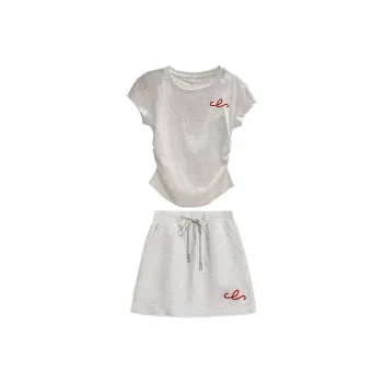 Cotton Gene Two Piece Skirt Sets Women's
