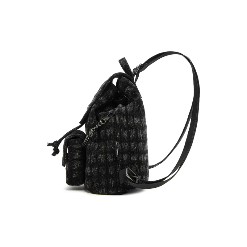Champion Fabric Backpack Regular Unisex Black/Medium Blue Denim-2