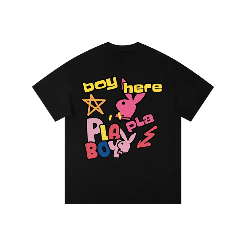 Playboy Short Sleeved T Shirt Unisex-4