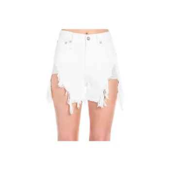 R13 Denim Shorts Women's White