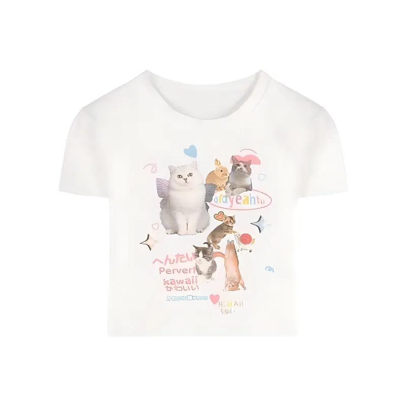 DOKZB T Shirts Women's White-0