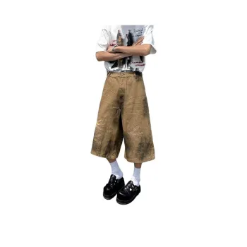 GY.VG Denim Shorts Unisex Khaki