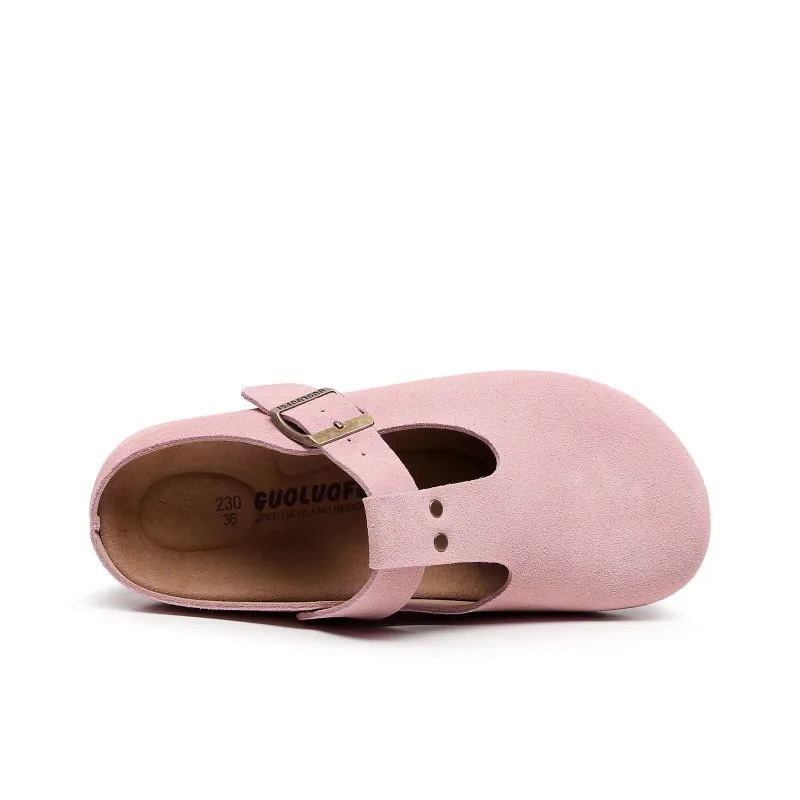 Golofi Rubber Sole Slip Resistant Closed Toe Slippers Women's-19